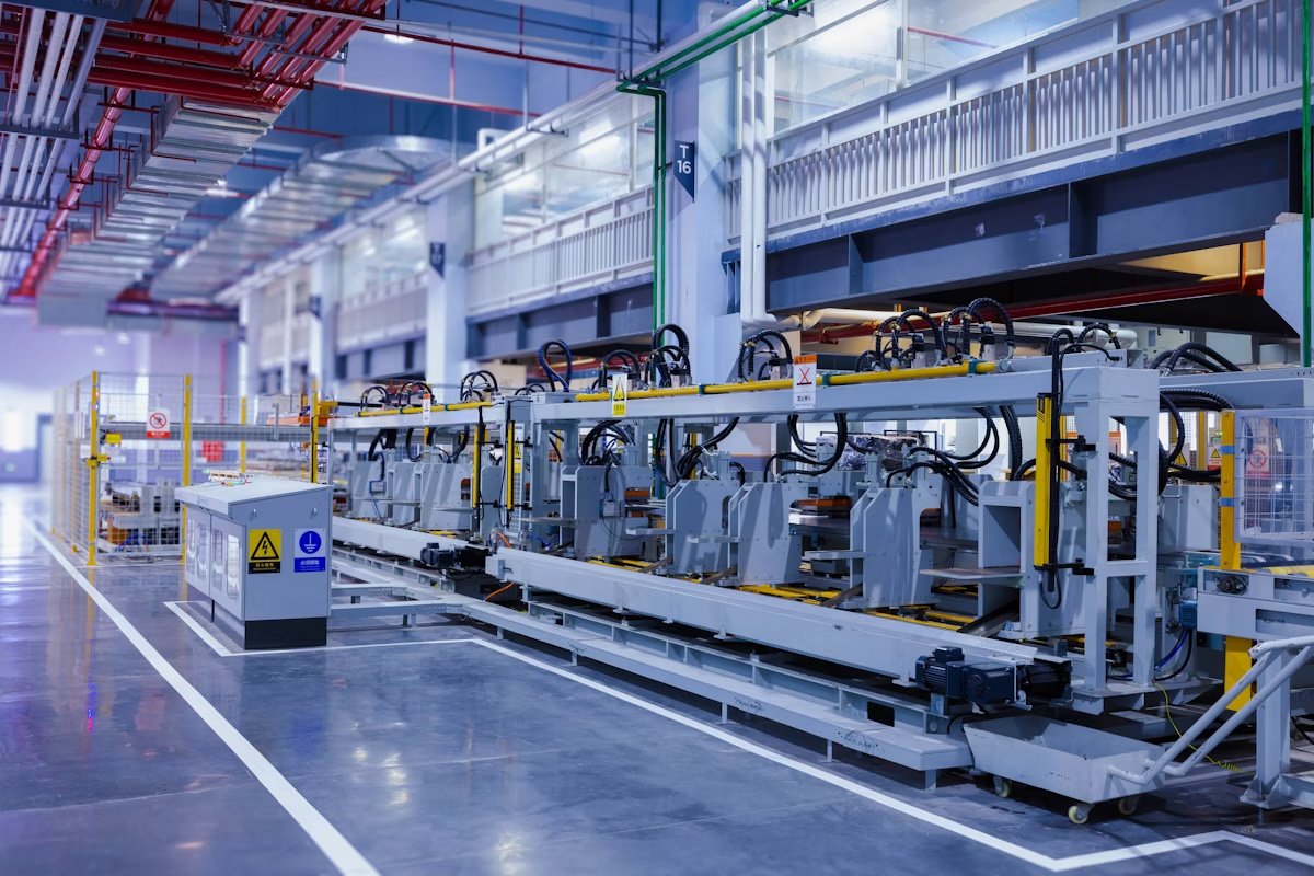 Automated industrial production line